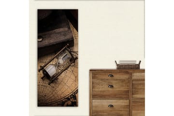 Canvasbilde DKY Map Flerfarget - 50x120 cm - Interiør - Maleri & posters - Lerretsbilder