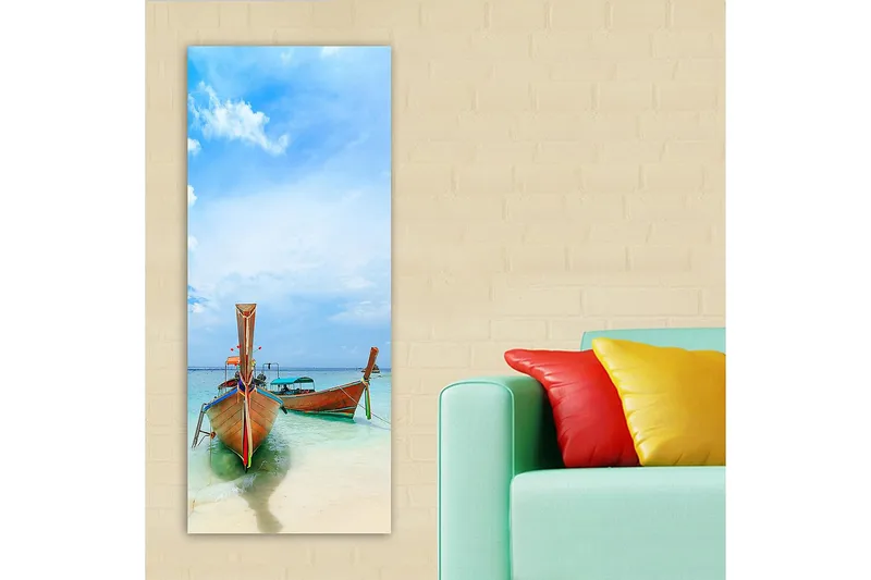 Canvasbilde DKY Nautical & Beach Flerfarget - 50x120 cm - Interiør - Maleri & posters - Lerretsbilder