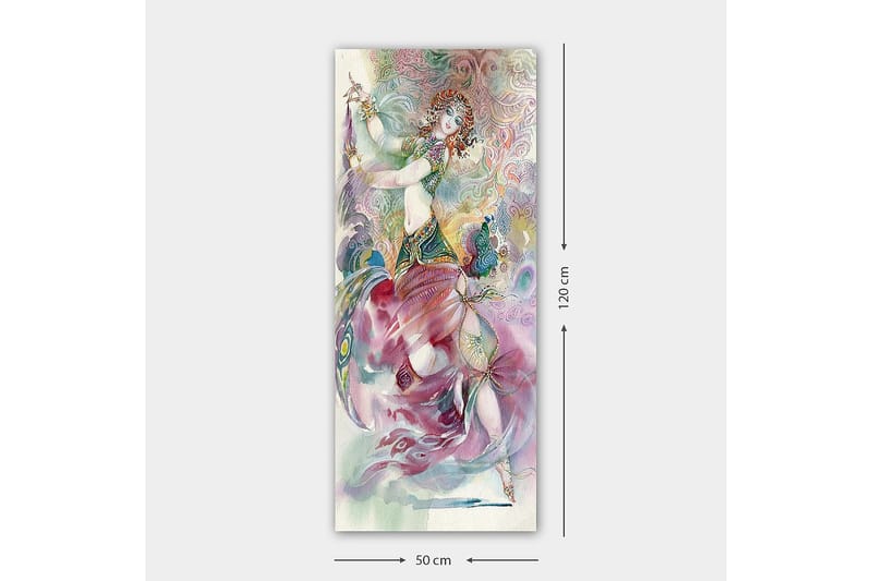 Canvasbilde DKY Spiritual Flerfarget - 50x120 cm - Interiør - Maleri & posters - Lerretsbilder