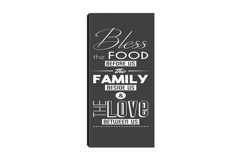 Canvasbilde DKY Text Flerfarget - 50x120 cm - Interiør - Maleri & posters - Lerretsbilder