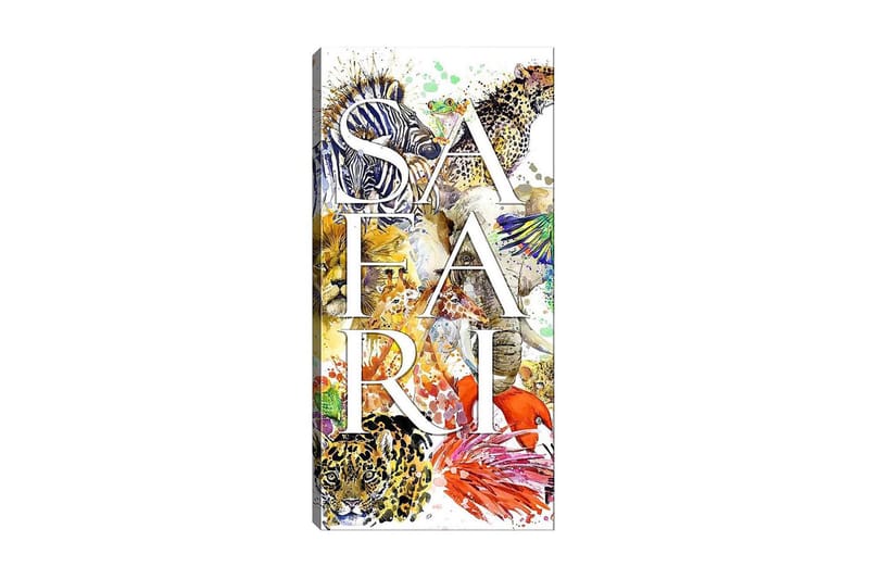 Canvasbilde DKY Text Flerfarget - 50x120 cm - Interiør - Maleri & posters - Lerretsbilder