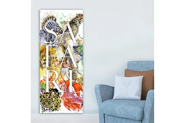 Canvasbilde DKY Text Flerfarget - 50x120 cm - Interiør - Maleri & posters - Lerretsbilder