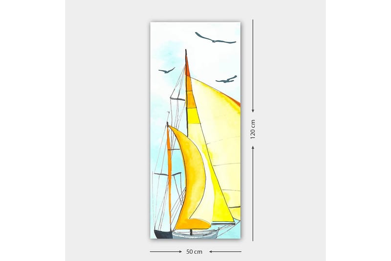 Canvasbilde DKY Transportation Flerfarget - 50x120 cm - Interiør - Maleri & posters - Lerretsbilder
