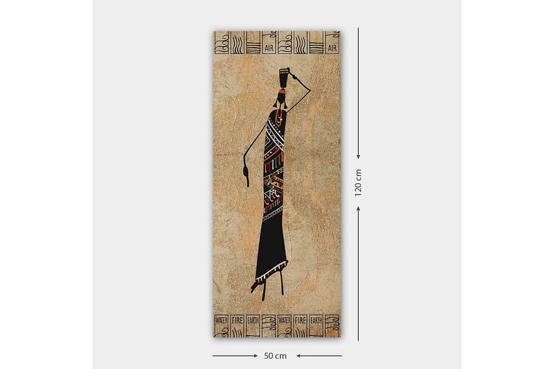 Canvasbilde DKY World Cultures Flerfarget - 50x120 cm - Interiør - Maleri & posters - Lerretsbilder