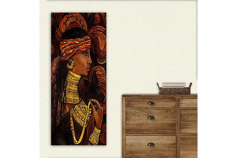 Canvasbilde DKY World Cultures Flerfarget - 50x120 cm - Interiør - Maleri & posters - Lerretsbilder