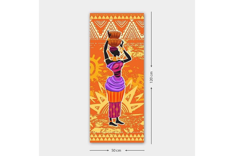 Canvasbilde DKY World Cultures Flerfarget - 50x120 cm - Interiør - Maleri & posters - Lerretsbilder