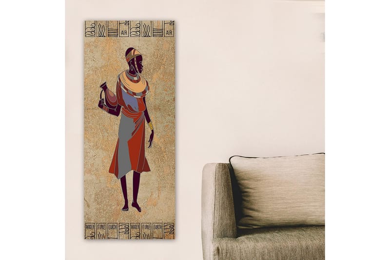 Canvasbilde DKY World Cultures Flerfarget - 50x120 cm - Interiør - Maleri & posters - Lerretsbilder