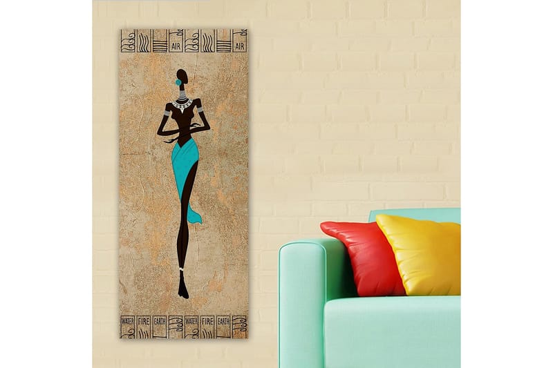 Canvasbilde DKY World Cultures Flerfarget - 50x120 cm - Interiør - Maleri & posters - Lerretsbilder