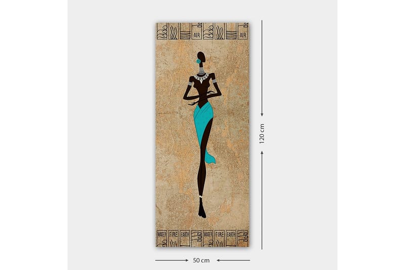 Canvasbilde DKY World Cultures Flerfarget - 50x120 cm - Interiør - Maleri & posters - Lerretsbilder