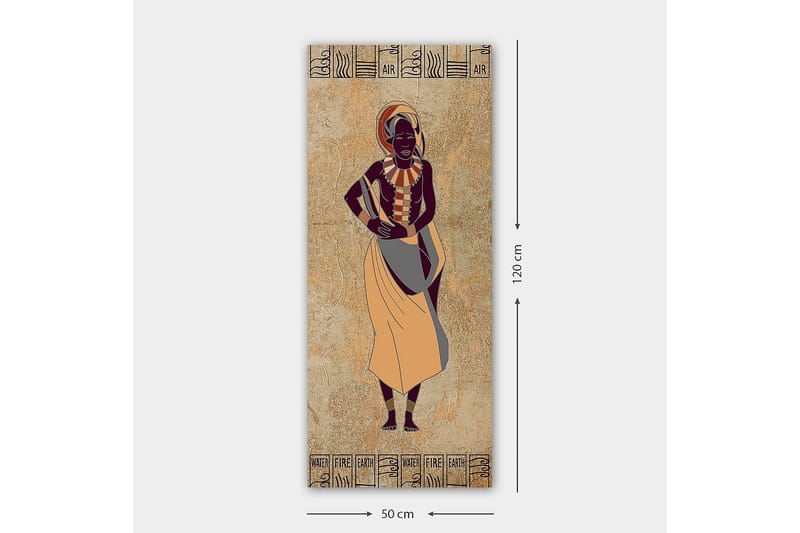 Canvasbilde DKY World Cultures Flerfarget - 50x120 cm - Interiør - Maleri & posters - Lerretsbilder