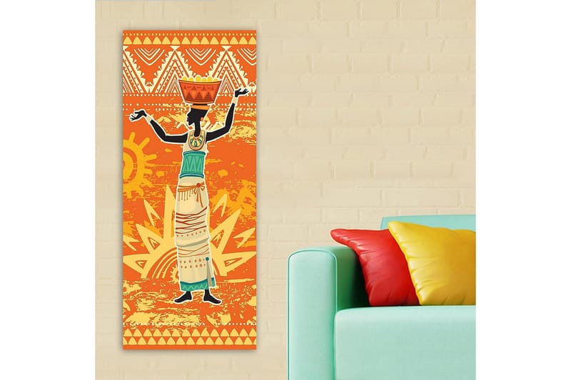 Canvasbilde DKY World Cultures Flerfarget - 50x120 cm - Interiør - Maleri & posters - Lerretsbilder
