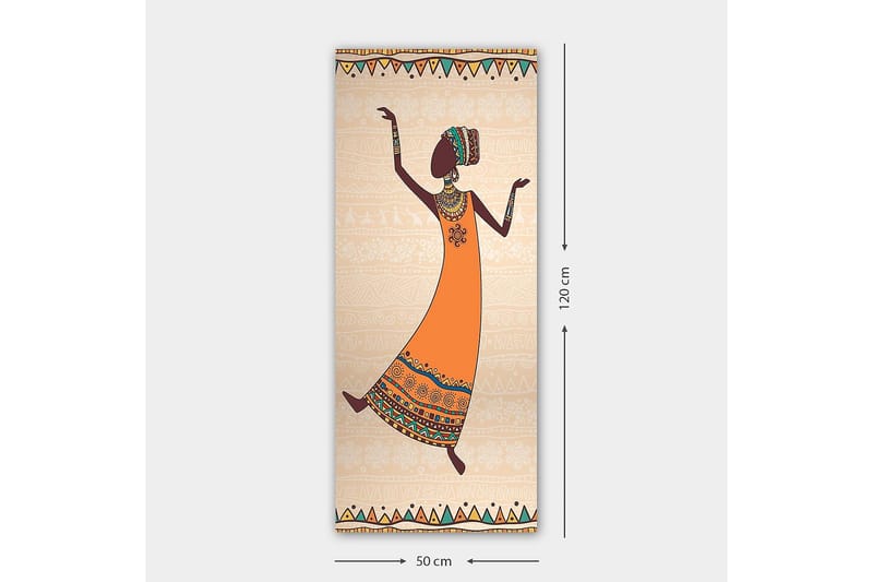 Canvasbilde DKY World Cultures Flerfarget - 50x120 cm - Interiør - Maleri & posters - Lerretsbilder
