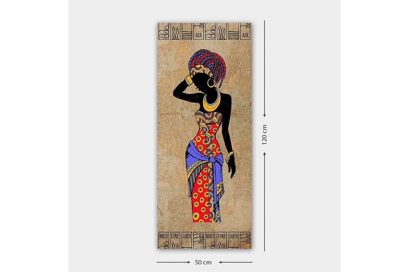 Canvasbilde DKY World Cultures Flerfarget - 50x120 cm - Interiør - Maleri & posters - Lerretsbilder