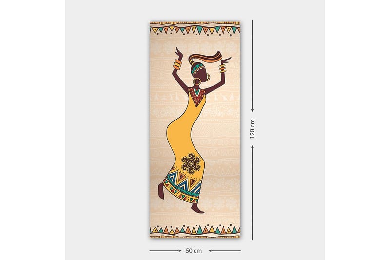 Canvasbilde DKY World Cultures Flerfarget - 50x120 cm - Interiør - Maleri & posters - Lerretsbilder