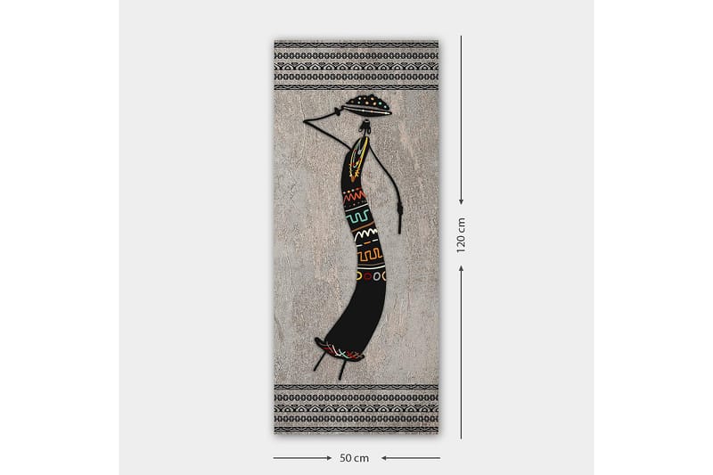 Canvasbilde DKY World Cultures Flerfarget - 50x120 cm - Interiør - Maleri & posters - Lerretsbilder