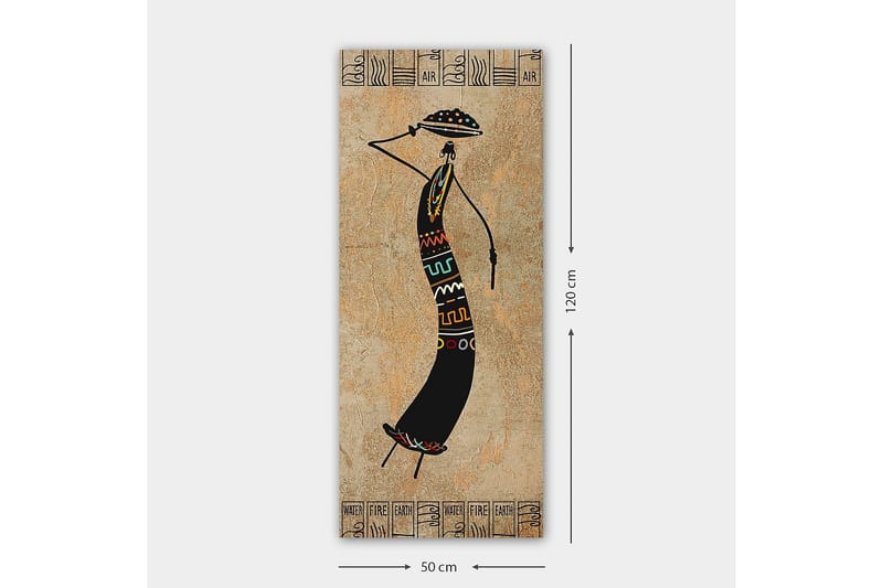 Canvasbilde DKY World Cultures Flerfarget - 50x120 cm - Interiør - Maleri & posters - Lerretsbilder