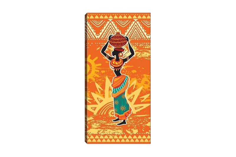 Canvasbilde DKY World Cultures Flerfarget - 50x120 cm - Interiør - Maleri & posters - Lerretsbilder