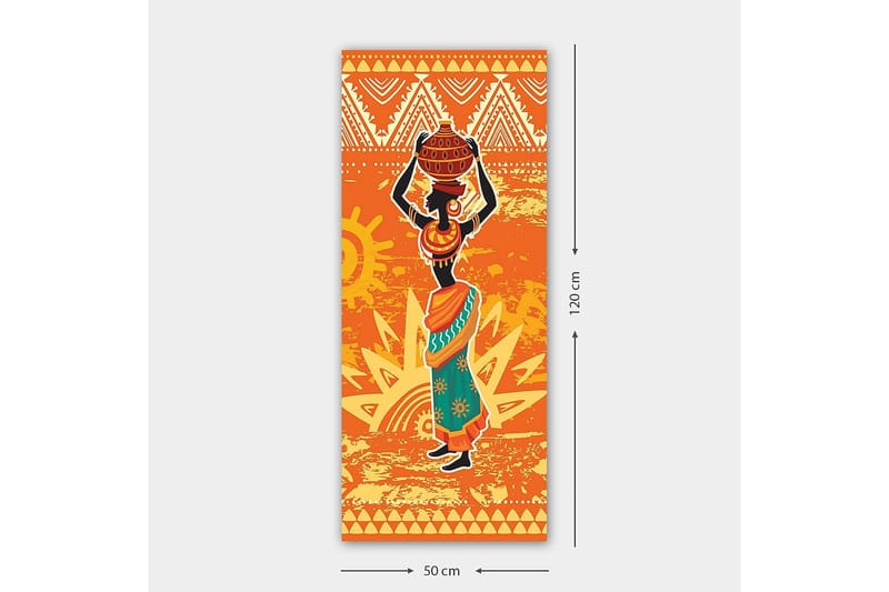 Canvasbilde DKY World Cultures Flerfarget - 50x120 cm - Interiør - Maleri & posters - Lerretsbilder