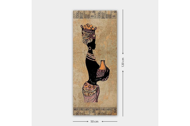 Canvasbilde DKY World Cultures Flerfarget - 50x120 cm - Interiør - Maleri & posters - Lerretsbilder