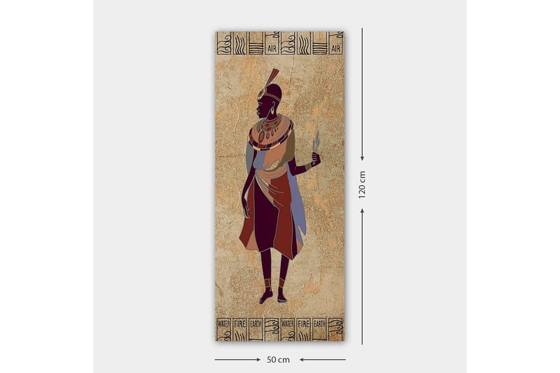 Canvasbilde DKY World Cultures Flerfarget - 50x120 cm - Interiør - Maleri & posters - Lerretsbilder