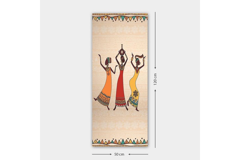 Canvasbilde DKY World Cultures Flerfarget - 50x120 cm - Interiør - Maleri & posters - Lerretsbilder