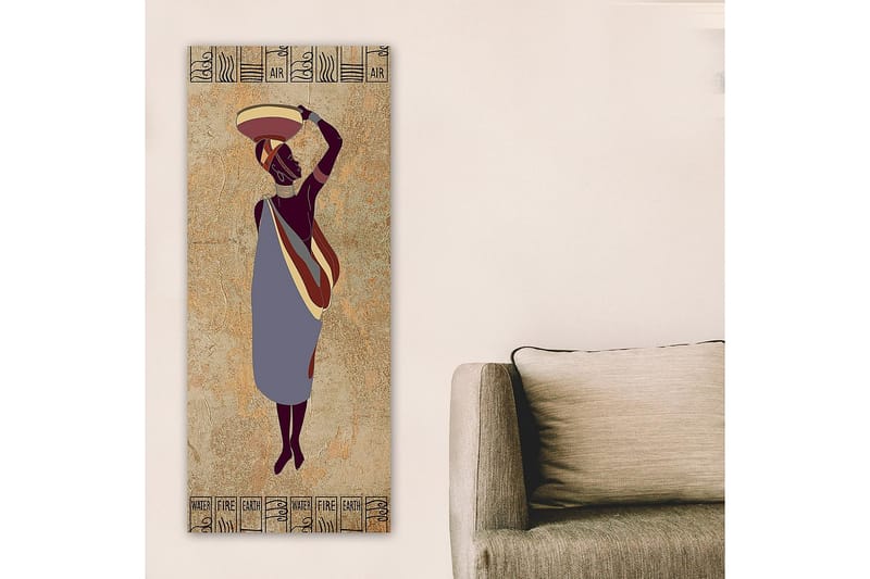 Canvasbilde DKY World Cultures Flerfarget - 50x120 cm - Interiør - Maleri & posters - Lerretsbilder
