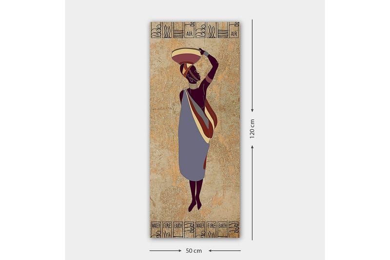 Canvasbilde DKY World Cultures Flerfarget - 50x120 cm - Interiør - Maleri & posters - Lerretsbilder