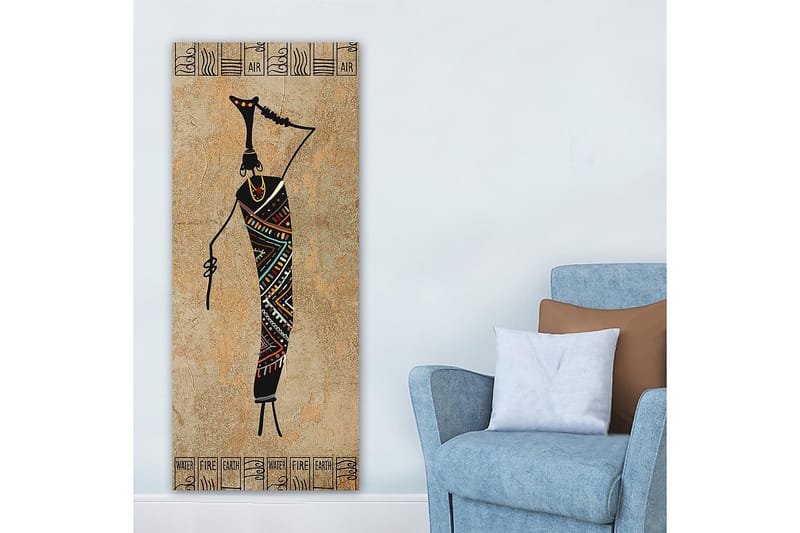 Canvasbilde DKY World Cultures Flerfarget - 50x120 cm - Interiør - Maleri & posters - Lerretsbilder