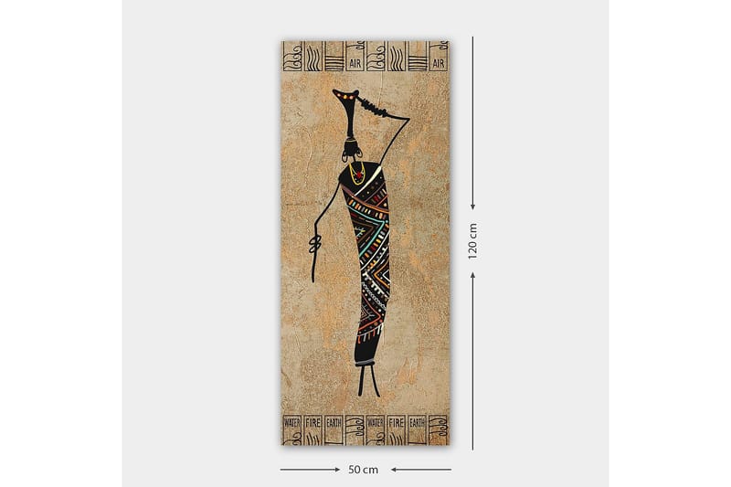Canvasbilde DKY World Cultures Flerfarget - 50x120 cm - Interiør - Maleri & posters - Lerretsbilder