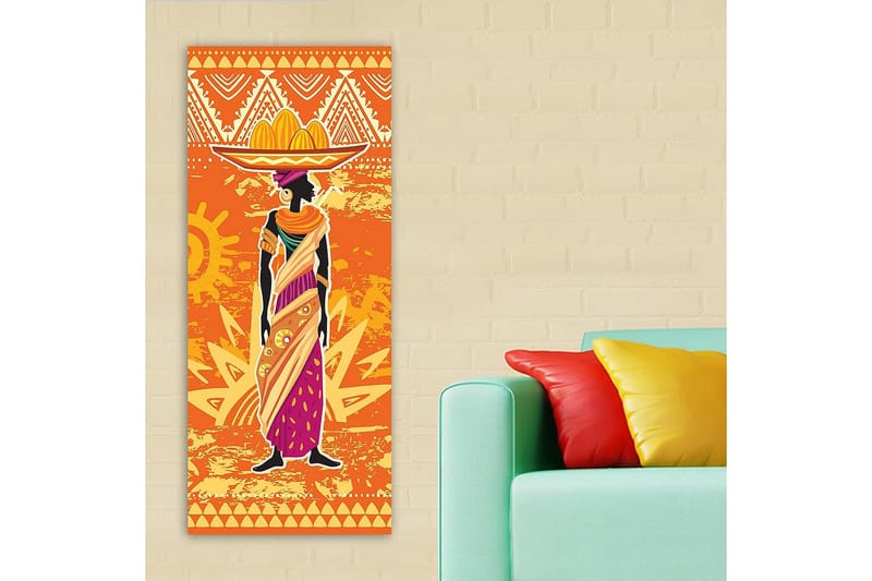 Canvasbilde DKY World Cultures Flerfarget - 50x120 cm - Interiør - Maleri & posters - Lerretsbilder