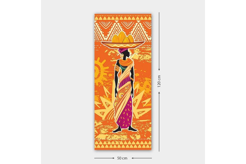 Canvasbilde DKY World Cultures Flerfarget - 50x120 cm - Interiør - Maleri & posters - Lerretsbilder