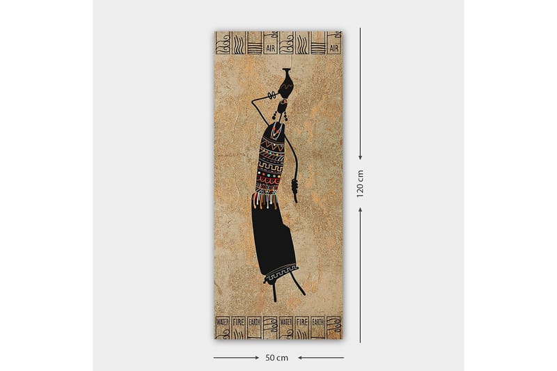 Canvasbilde DKY World Cultures Flerfarget - 50x120 cm - Interiør - Maleri & posters - Lerretsbilder