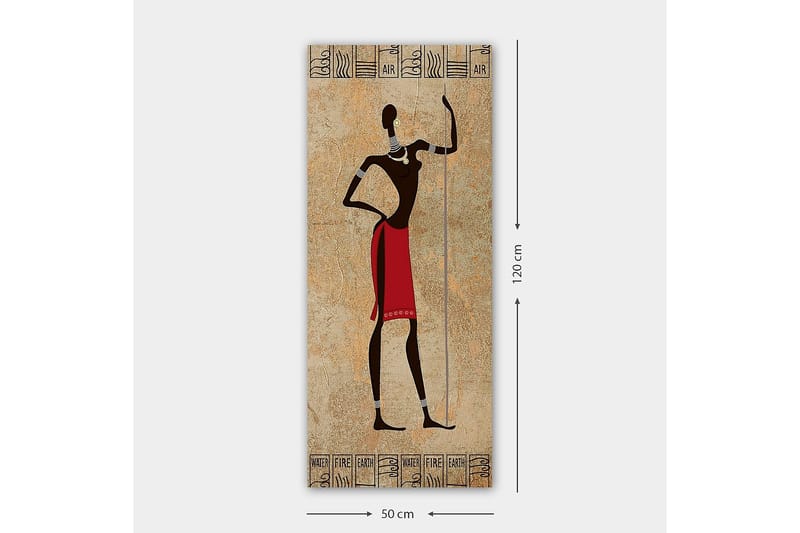Canvasbilde DKY World Cultures Flerfarget - 50x120 cm - Interiør - Maleri & posters - Lerretsbilder
