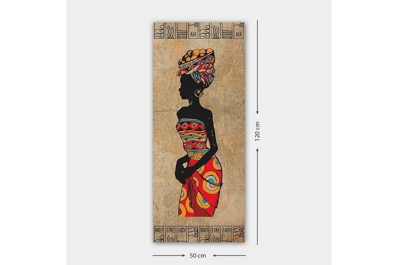 Canvasbilde DKY World Cultures Flerfarget - 50x120 cm - Interiør - Maleri & posters - Lerretsbilder