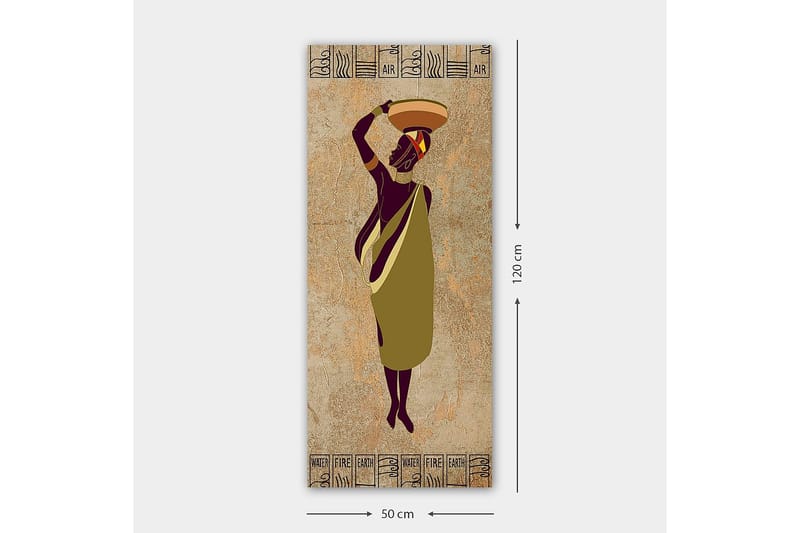 Canvasbilde DKY World Cultures Flerfarget - 50x120 cm - Interiør - Maleri & posters - Lerretsbilder