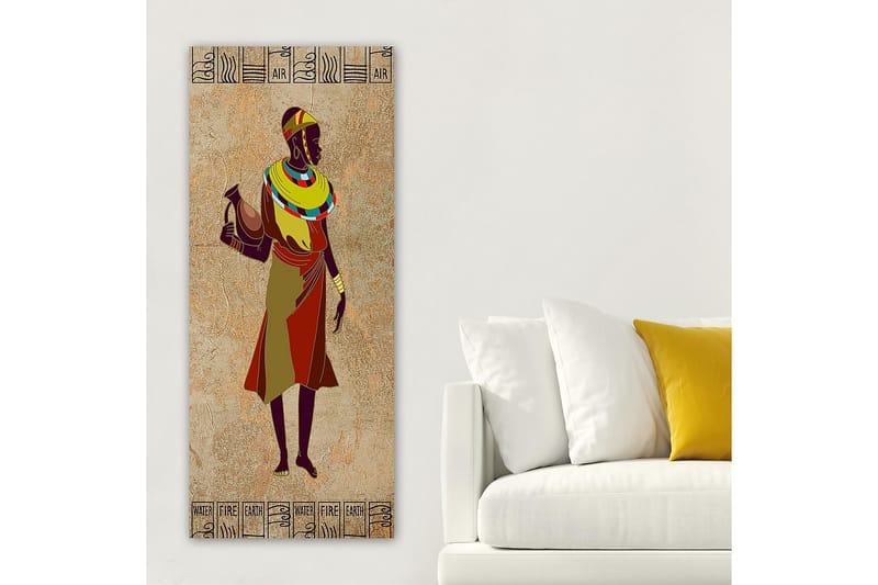 Canvasbilde DKY World Cultures Flerfarget - 50x120 cm - Interiør - Maleri & posters - Lerretsbilder