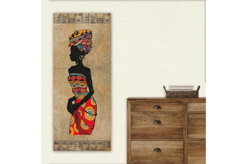 Canvasbilde DKY World Cultures Flerfarget - 50x120 cm - Interiør - Maleri & posters - Lerretsbilder