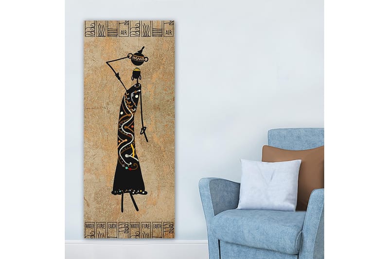 Canvasbilde DKY World Cultures Flerfarget - 50x120 cm - Interiør - Maleri & posters - Lerretsbilder