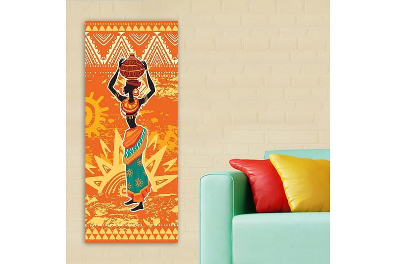 Canvasbilde DKY World Cultures Flerfarget - 50x120 cm - Interiør - Maleri & posters - Lerretsbilder