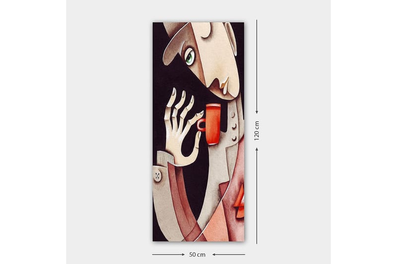 Canvasbilde DKY People Flerfarget - 50x120 cm - Interiør - Maleri & posters - Lerretsbilder