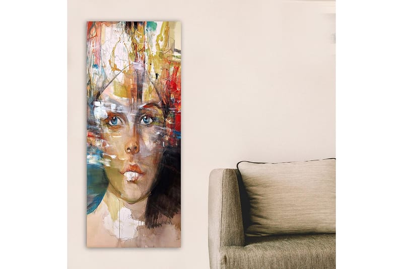 Canvasbilde DKY People Flerfarget - 50x120 cm - Interiør - Maleri & posters - Lerretsbilder
