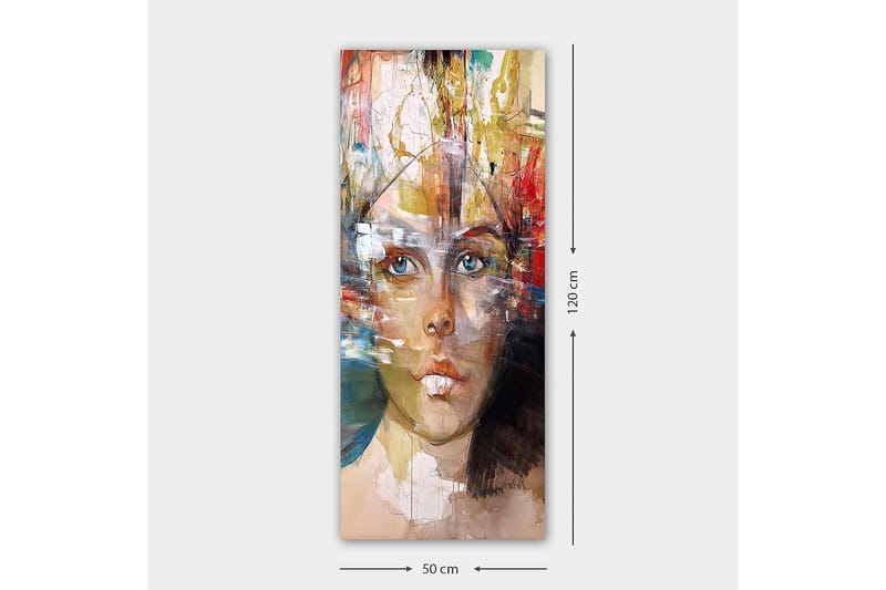 Canvasbilde DKY People Flerfarget - 50x120 cm - Interiør - Maleri & posters - Lerretsbilder