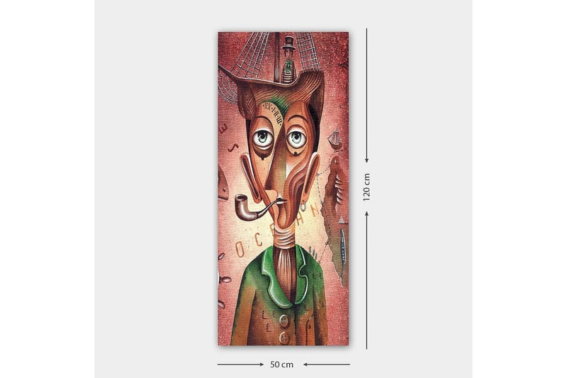 Canvasbilde DKY People Flerfarget - 50x120 cm - Interiør - Maleri & posters - Lerretsbilder