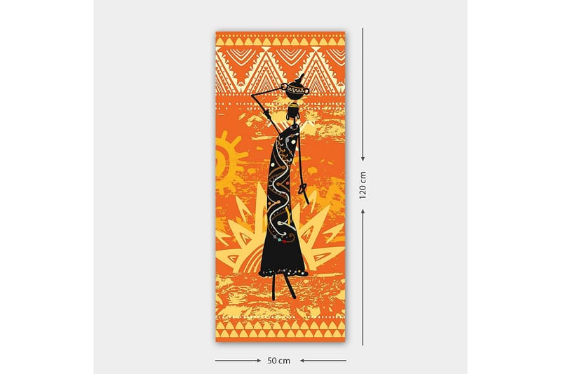 Canvasbilde DKY People Flerfarget - 50x120 cm - Interiør - Maleri & posters - Lerretsbilder