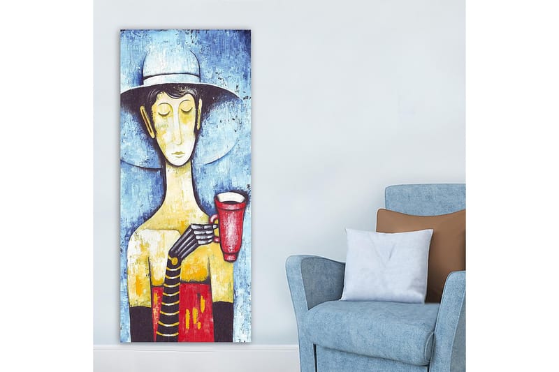 Canvasbilde DKY People Flerfarget - 50x120 cm - Interiør - Maleri & posters - Lerretsbilder