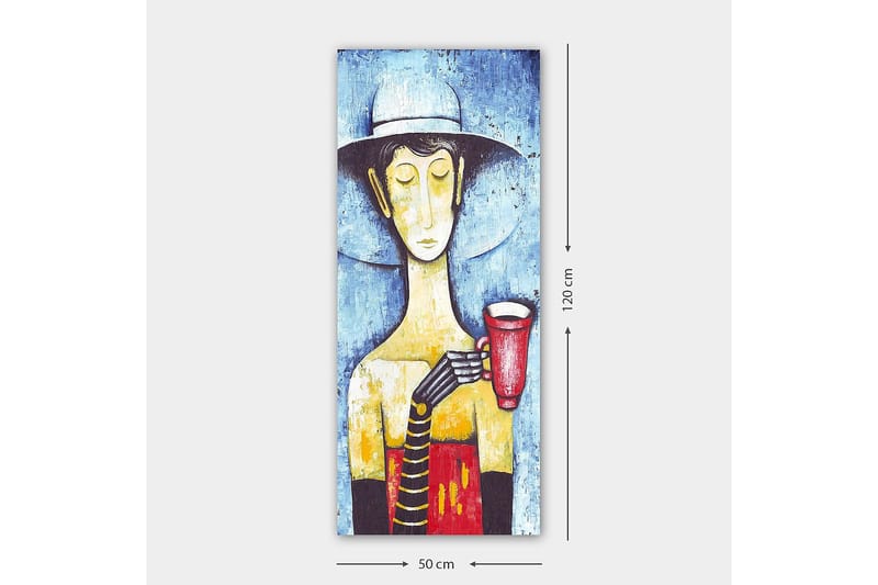 Canvasbilde DKY People Flerfarget - 50x120 cm - Interiør - Maleri & posters - Lerretsbilder