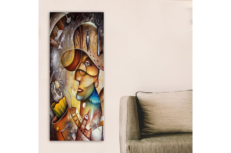 Canvasbilde DKY People Flerfarget - 50x120 cm - Interiør - Maleri & posters - Lerretsbilder