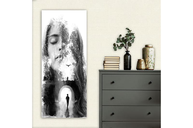 Canvasbilde DKY People Flerfarget - 50x120 cm - Interiør - Maleri & posters - Lerretsbilder