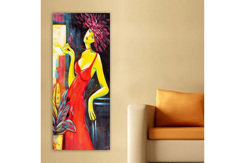 Canvasbilde DKY People Flerfarget - 50x120 cm - Interiør - Maleri & posters - Lerretsbilder