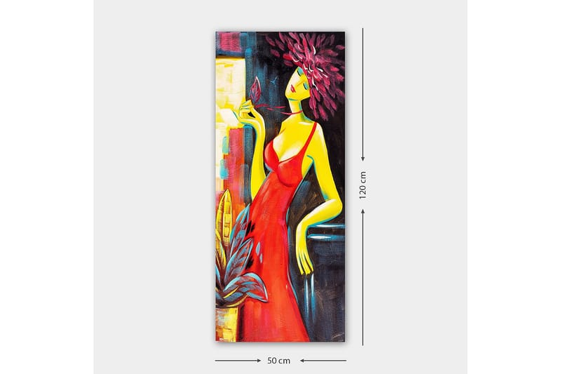 Canvasbilde DKY People Flerfarget - 50x120 cm - Interiør - Maleri & posters - Lerretsbilder